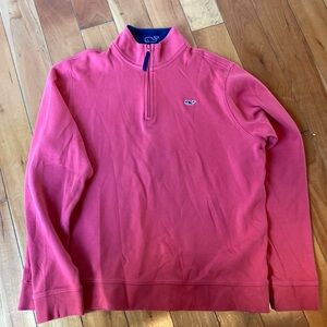 Barely worn Vineyard Vines Boys XL Martha’s Vineyard red 1/4 zip pullover